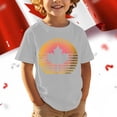 thumbnail image 3 of Chandail Canada Filles Drapeau Canadien Col Rond Manches Courtes Blouse Filles Fête du Canada Feuille d'Érable Imprimé Fête Enfants Fille Fête du Canada Col Rond T-Shirt Drapeau Canadien Imprimé, 3 of 5