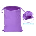 thumbnail image 4 of Uxcell Reusable Drawstring Bags, 10x12.6" 3 Pack Multipurpose Storage Pouch, Purple, 4 of 6