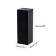 thumbnail image 2 of Unique Bargains 1.5'x1.5'x5' Jewelry Display Riser Polished Acrylic Cube Display Stand Block Collection Showcase, Black, 2 of 5
