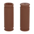 thumbnail image 1 of Cubiertas de empuñaduras de manillar de bicicleta Unique Bargains de 85 mm de largo, ligeras, protectores de extremo de ciclismo, marrón, 1 par, 1 of 6