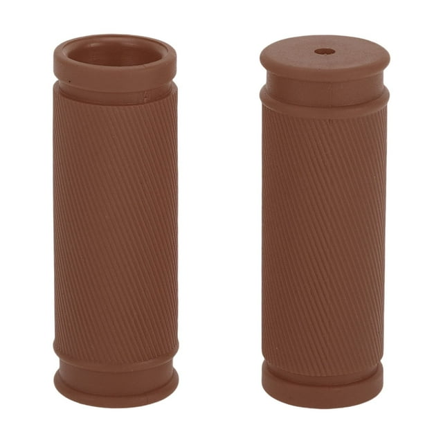 Cubiertas de empuñaduras de manillar de bicicleta Unique Bargains de 85 mm de largo, ligeras, protectores de extremo de ciclismo, marrón, 1 par