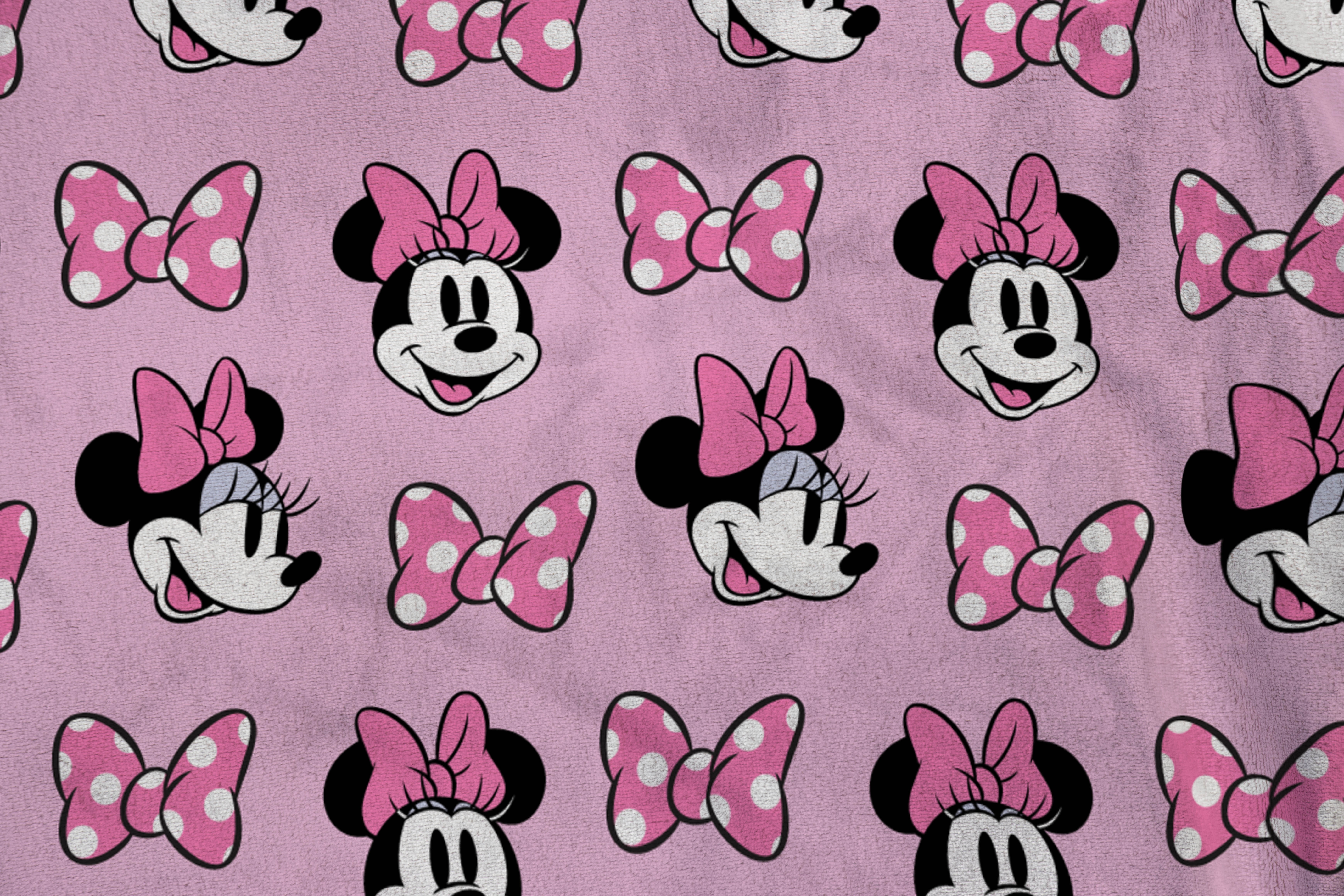 Minnie Mouse Couverture Poncho à Capuche au Toucher Soie 77 cm x 102 cm