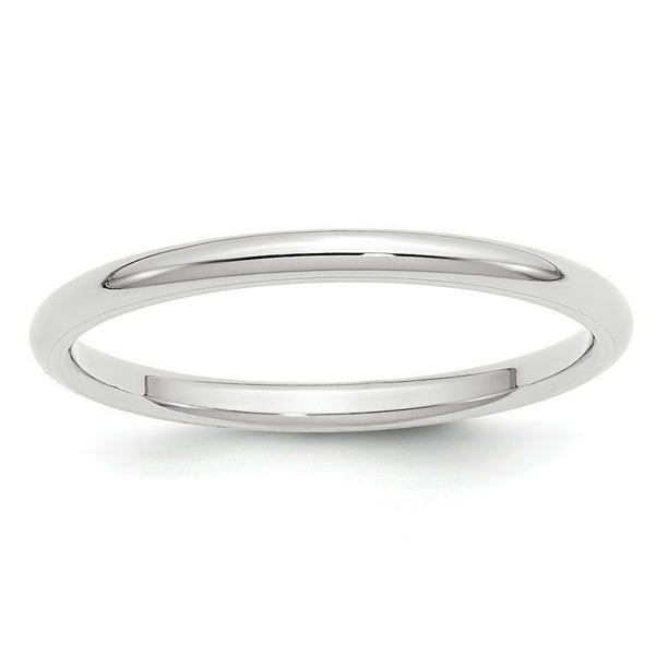 Plain white gold hot sale womens wedding band