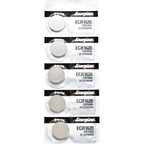 5 x Energizer 1620 Batteries, 3V Lithium CR1620
