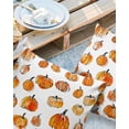thumbnail image 2 of Pack of 2 Outdoor Pillow Covers, Fall Thanksgiving Orange Pumpkin Simple Lines Waterproof Square Throw Pillowcase Cushion Decorative Pillow Covers for Couch Patio Tent, 20x20 in, 2 of 6