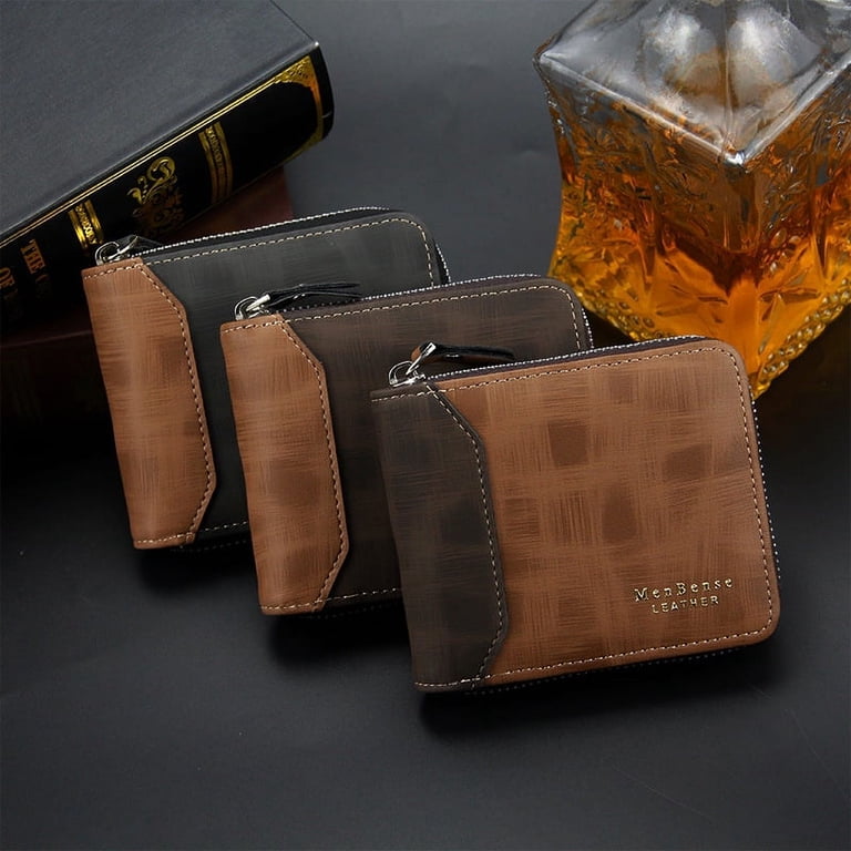 Genuine Cowhide Leather- Men's Large RFID Wallet BLACK Genuine Cowhide Leather- Men's Large RFID Wallet BLACK