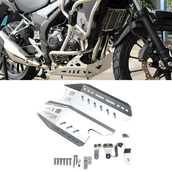 For CB500X CB 500X CB400X 2019 2020 2021 Motorcycle Engine Protection Cover Chassis Under Guard Skid Plate Silver,1 * Engine guard 1 Set * Mounting Accessories,Silver