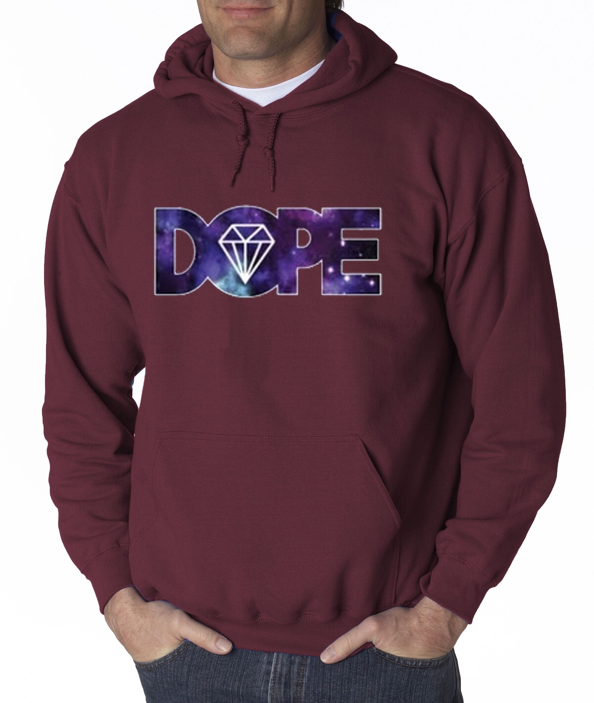 diamond print hoodie