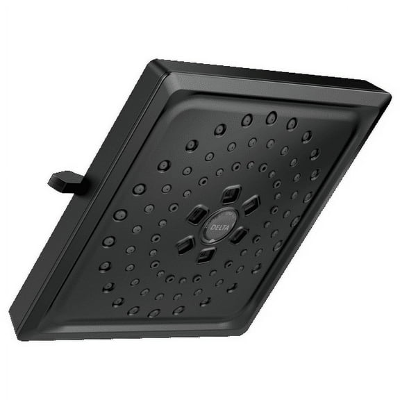 Delta Universal Showering Components 3-Setting Raincan Shower Head in Matte Black