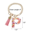 thumbnail image 2 of Letter P Cup Chain, Bag Chain, Key Chain, Cute Decor Accessories (Heart-Shaped), 2 of 6