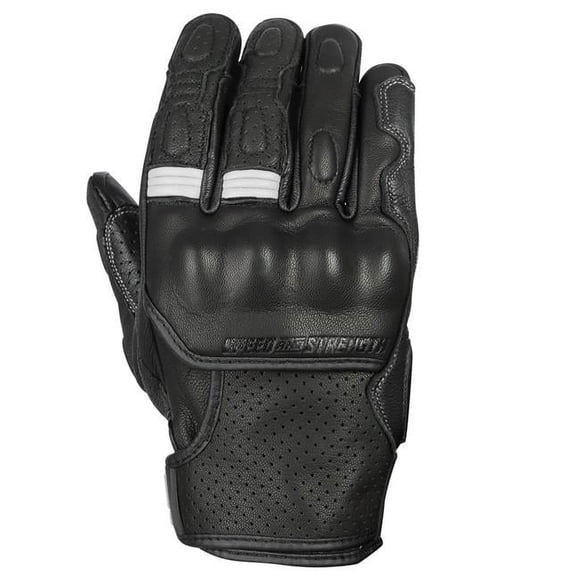 Speed & Strength 892328 Twist Fate Leather Gloves, Black & White - Extra Large