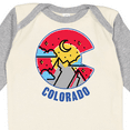 thumbnail image 4 of Inktastic Colorado Mountain Scene with Clouds and Moon Boys or Girls Long Sleeve Baby Bodysuit, 4 of 5
