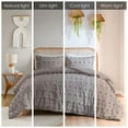 thumbnail image 3 of Twin/Twin Xl Clip Jacquard Comforter Set,Grey Polyester Household Supplies Décor Bedding Bedding Sets, 3 of 10