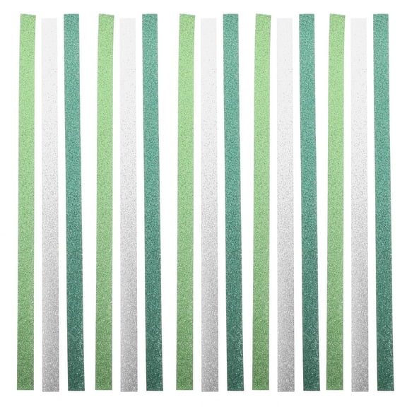 240 Pcs Glitter Origami Papers for Kids Strips Folding Color Star Child Green