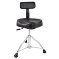 thumbnail image 1 of Asiento de trono para batería, asiento de tambor con respaldo, silla de batería con doble soporte, taburete de batería hidráulico para niños y, 1 of 8