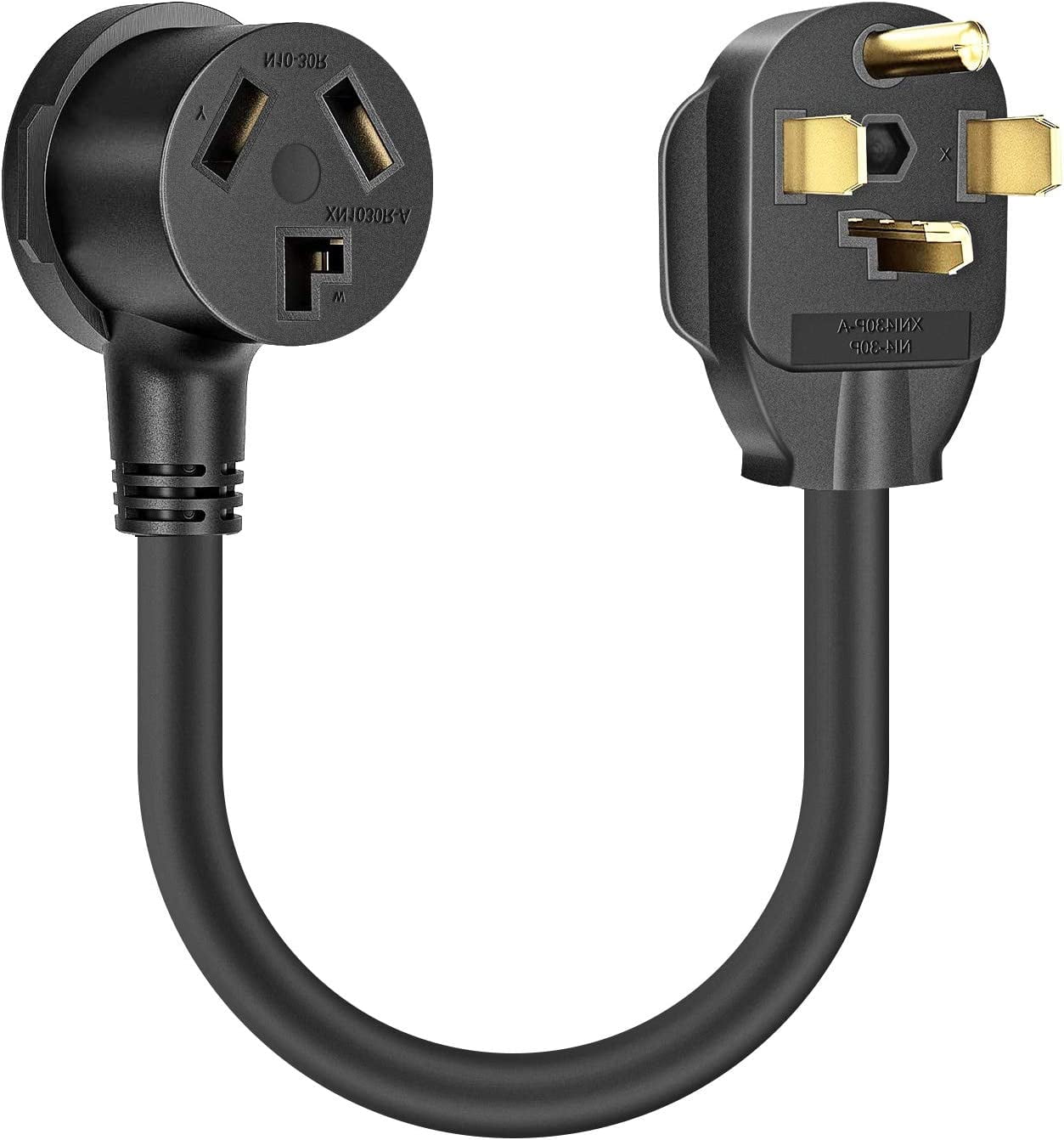 Dryer Outlet Adapter, Dryer Plug Cord Nema 1430P Male to 1030R Female, 3 Prong to 4 Prong