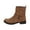 Brown, variant on Work Boots for Men TKYCMSUAKI Women's Wide Width Ankle Boots Low Heel Side Zipper Slouchy Mid Calf Boots Short Booties.