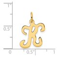 thumbnail image 4 of Diamond2Deal 14K Pendentif Initiale Lettre K en Or Jaune pour Femmes, 4 of 6