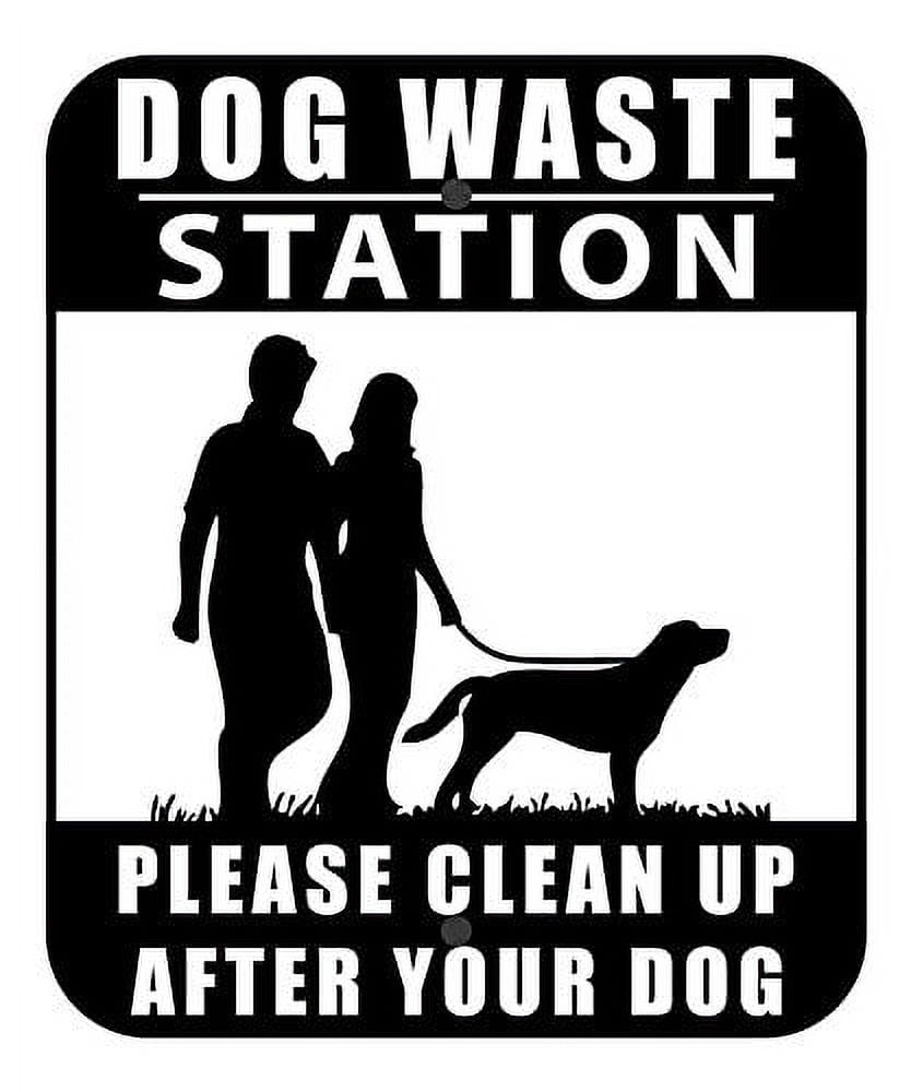 Standard Mini Dog Waste Station / EZ_Tie Hanging Bag System (Matte Black)