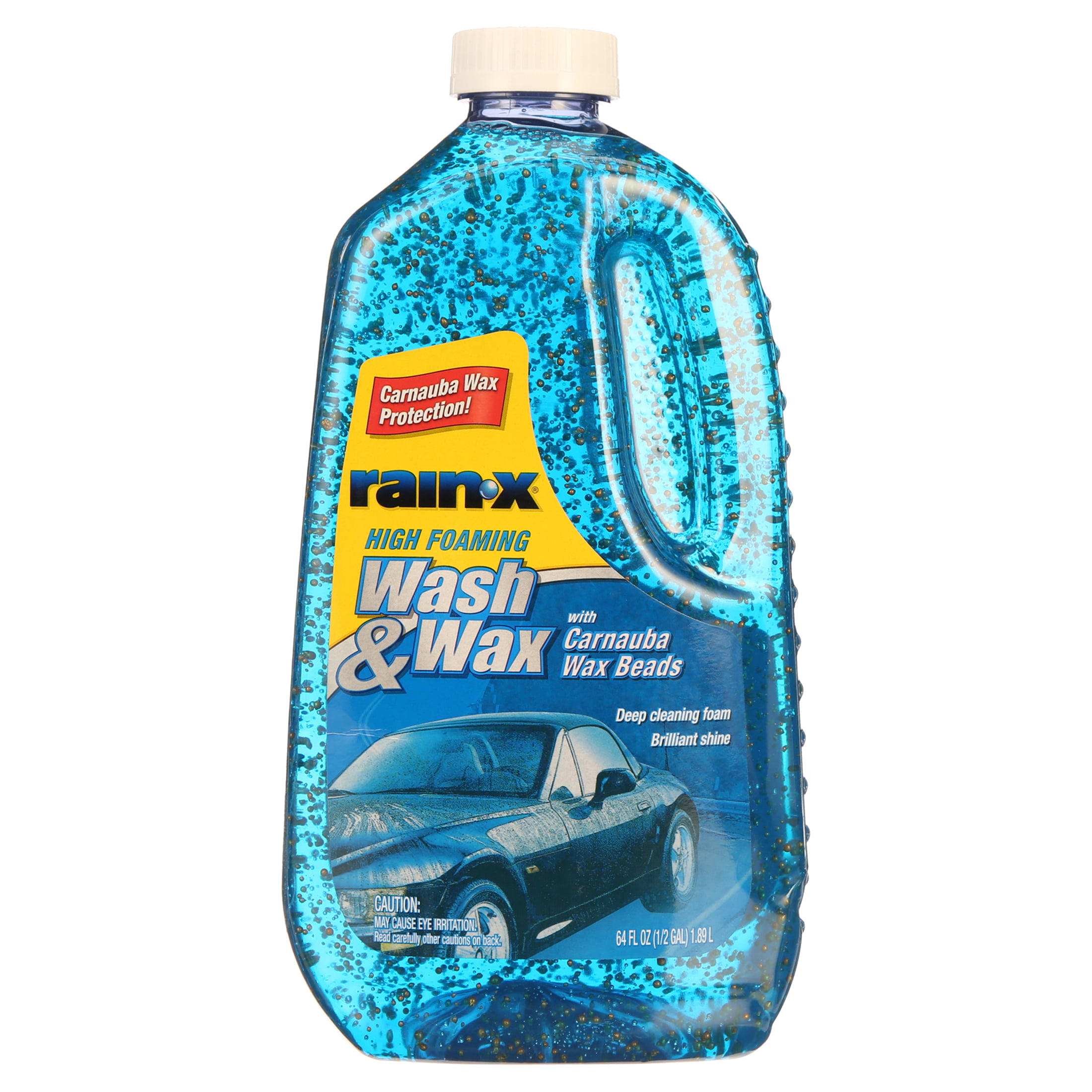 Rain-X Car Wash & Wax w/ Carnauba Wax Beads, 64 oz., 9909410