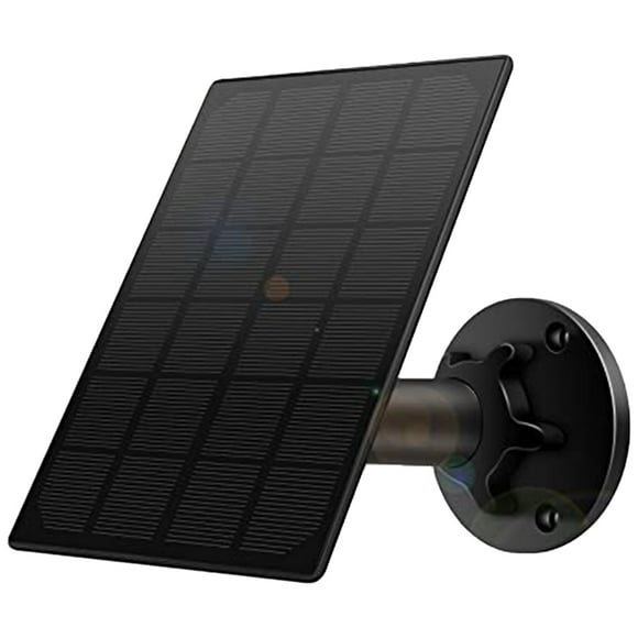 Panel solar para cámara exterior con batería recargable, con micro USB + tipo C, cable de carga de 3 m, 5 V 4 W