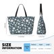thumbnail image 4 of Fotbe Blue Flower Bolsa de Viaje para Playa - Resistente al Agua, Bolsa Tote de Gran Capacidad y Ligera con 7 Bolsillos para Mujeres y Hombres, 4 of 7