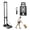 110lbs, variant on VEVOR Folding Hand Truck, 110 lbs Load Capacity, Collapsible Luggage Cart with 2 Wheels & 1 Elastic Rope, Utility Dolly Platform Cart for Airport Travel Furniture Luggage Office Moving, Black