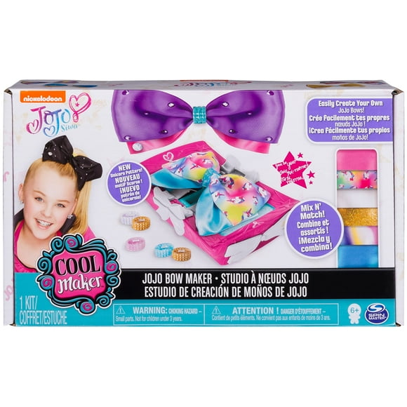 Cool Maker - JoJo Siwa Bow Maker with Rainbow and Unicorn Patterns, for Ages 6 and Up