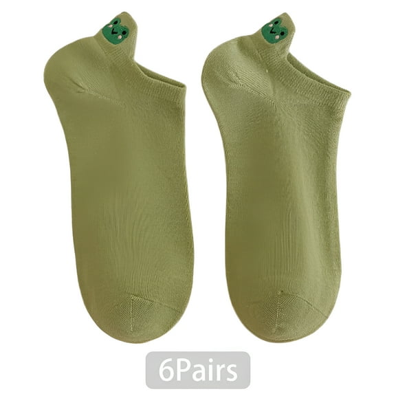 TELOLY 6Pairs Ankle Socks for Women,Womens Ankle Socks Size 7-9,Cotton Ankle Socks