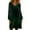*Green, variant on ClodeEU Women's Long Sleeve V Neck Velvet Mesh Sequin Embellished Dress,Fall Trendy Tunic Dress Wine,Womens Plus L