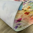 thumbnail image 4 of Ambesonne Floral Place Mats Set of 4, Delicate Branches on Colors, Standard Size, Mustard Blue and Purple, 4 of 5