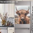 thumbnail image 4 of Ryvnso A Highland Cow Dishwasher Magnetic Refrigerator Magnet Cover Kitchen Art Panel Decal Sticker Home Decorative 23"x26", 4 of 6