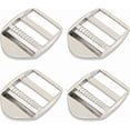 thumbnail image 2 of 1 Inch Metal Ladder Lock Tri-Glide Tension Lock Slide Buckle for Adjustable Backpack Strap 4pcs SC08 (Silver), 2 of 7