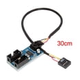 thumbnail image 4 of 9 Pin USB Header Multiplier Male 1 to 4 Female/Male 1 to 2 Female Interface USB 1 to 2 Cable, 4 of 4