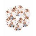 thumbnail image 7 of 13 Inch Round Placemats Set of 6, Gnomes Pumpkin Fall Non Slip Heat Insulation PP Table Mats, Thanksgiving Branches Maple Leaf Washable Place Mats for Kitchen Dining Party Table Decor, 7 of 7