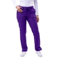 thumbnail image 1 of Adar Pro Sarraus pour Femmes - Pantalon de Sarrau à Jambe Ajustée Style Yoga - P4100P - Raisin - m, 1 of 7