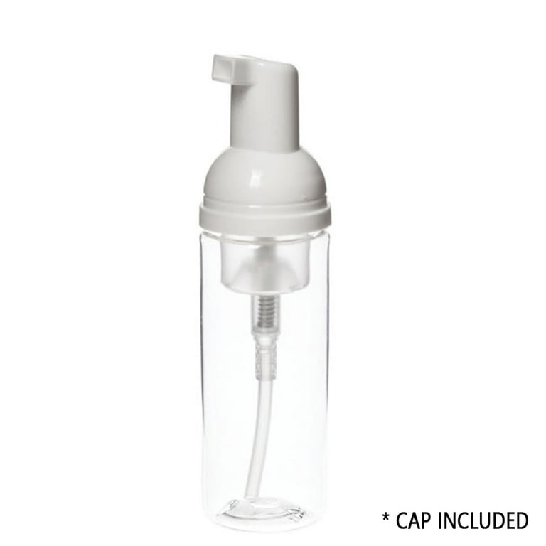 AllTopBargains 1 Clear Plastic Foamer Bottle Pump Travel Size