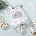 thumbnail image 3 of 0-18M Baby Girls Boys Cotton Sleeveless Romper Cartoon Overall Jumpsuit Outfits, 3 of 6