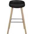 thumbnail image 2 of Banco Acojinado Grupo Microtec STL Fijo Minimalista Moderno Barra Cocina Color Negro, 2 of 4