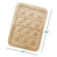 thumbnail image 2 of Clara Clark Bathroom Rugs, Velvet Memory Foam Bath Mat, Ultra Soft Non Slip and Absorbent - Waffled - Small - Beige, 2 of 6