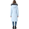 thumbnail image 3 of Wantdo Women's Recycled Jacket Mid-Length Winter Coat Quilted Winter Outerwear Jacket Light Blue M, 3 of 8