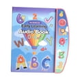 thumbnail image 1 of Yinanstore English Learning Talking Book Early Learning Audio Book Talking Activity Preschool for Kids 3 4 5 6 Years Old Educational Toy Pink, 1 of 8