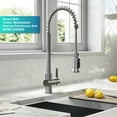 thumbnail image 4 of Kraus Britt 2-in-1 Commercial Style Pull-Down Single Handle Water Filter Kitchen Faucet for Reverse Osmosis or Water Filtration System in Spot Free Stainless Steel, 4 of 17