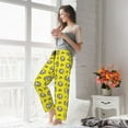 thumbnail image 5 of Logiee White Popcorn Print Women Pajama Pants,Comfy Pj Bottom with Pockets & Drawstring,Stretch Casual Sleepwear-Large, 5 of 6