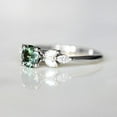 thumbnail image 4 of Flmtop Lady Finger Ring Exquisite Rhinestone Green Cubic Zircon Female Ring for Wedding, 4 of 10