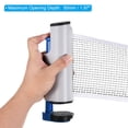 thumbnail image 4 of Uxcell Up to 2" Retractable Ping Pong Net Portable Table Tennis Net and Post Replacement with Storage Box, Blue Grey, 4 of 6