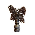 thumbnail image 5 of Decorative Butterfly Lamp Finial Antique Brass, 2.3"h, 5 of 5
