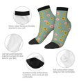 thumbnail image 5 of Fuzoiu Pig Face With Sunflower Print Adult Socks, Crew Moisture-wicking Socks, Unisex Cushion Crew Socks,Casual Sports Ankle Socks, 5 of 7