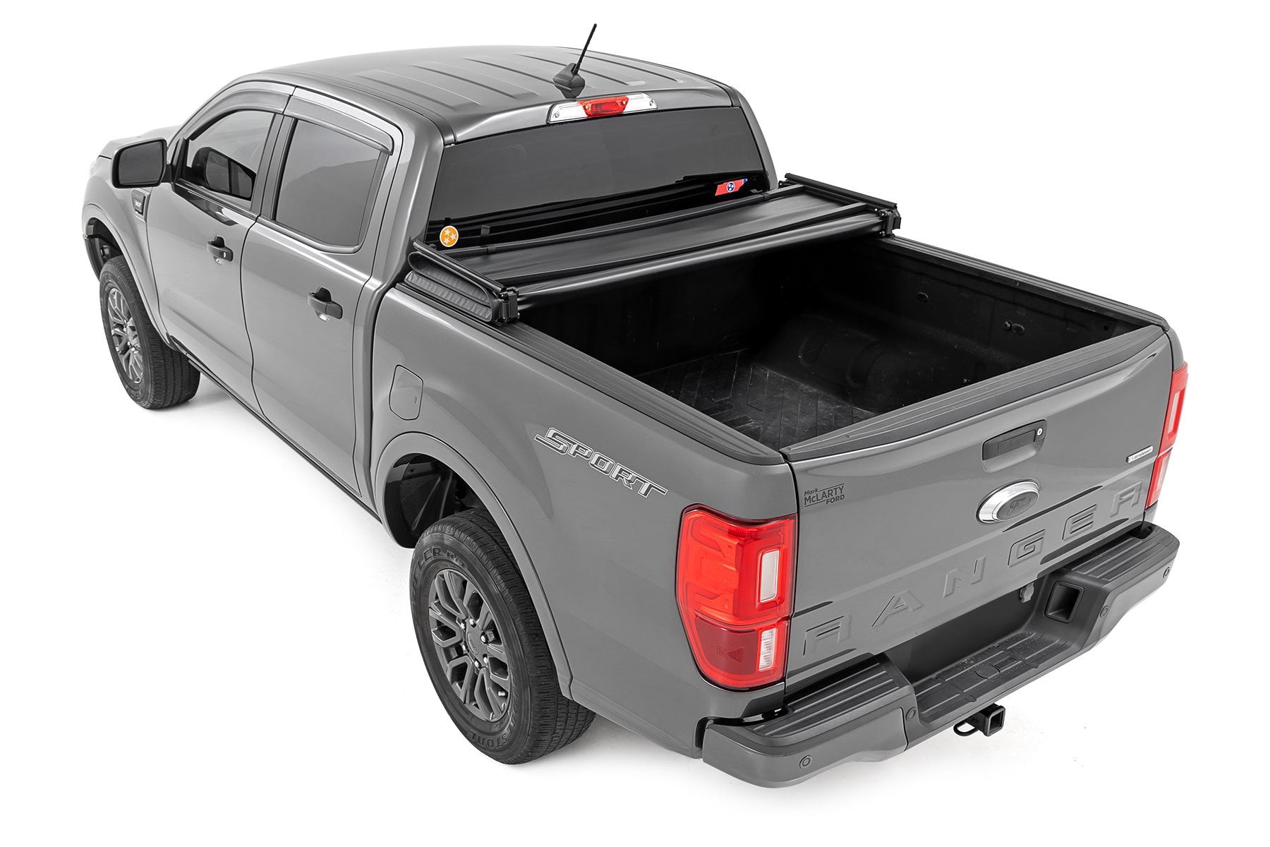 Rough Country Soft Tri-Fold Bed Cover for 2019-2023 Ford Ranger | 5' - 41219500A