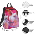thumbnail image 2 of Yiaed Pig Print Lightweight Backpack Travel Backpacks Hiking Daypack for Women Men, 2 of 5